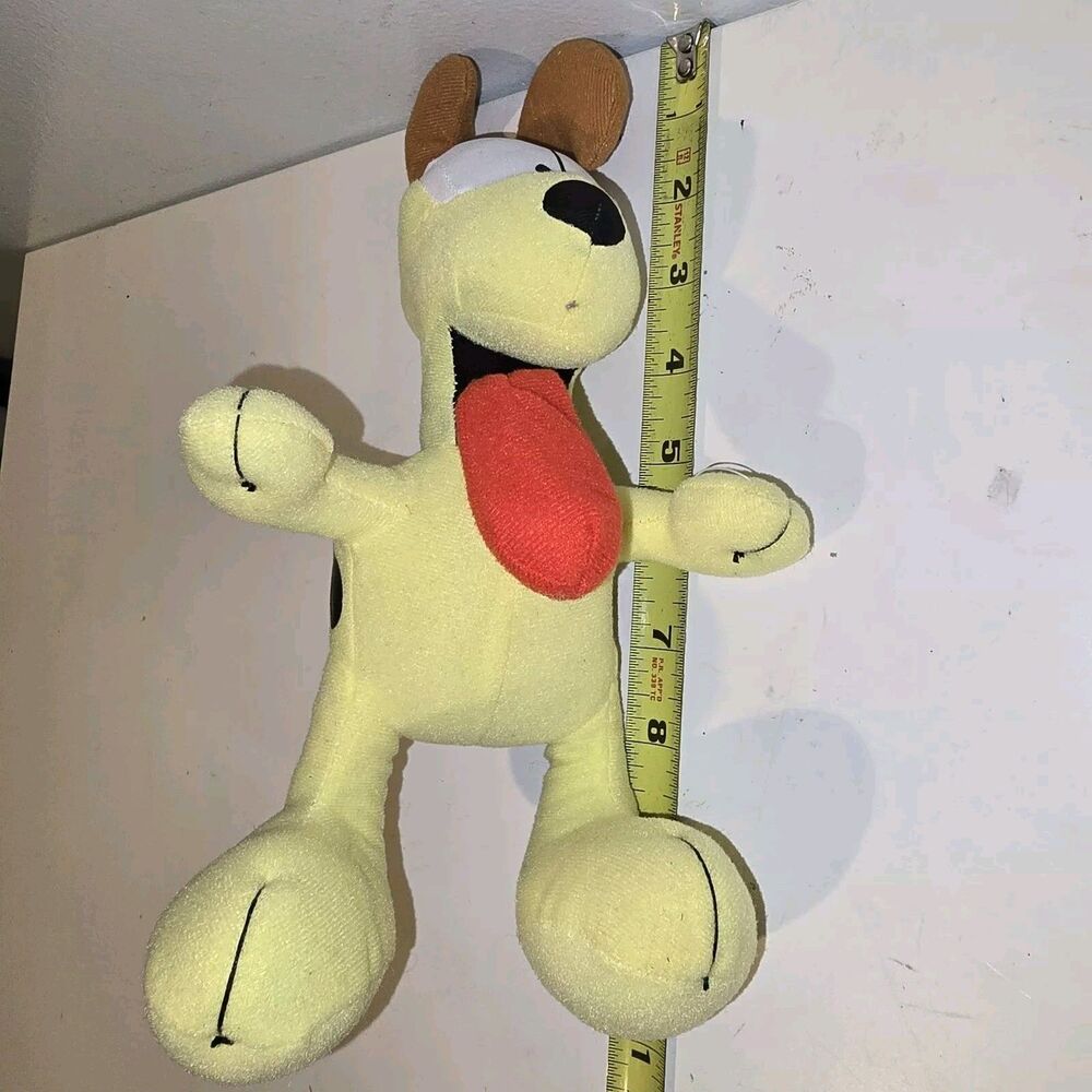 ODIE Garfield 2011 Plush Stuffed TOY FACTORY Dog Puppy yellow Paws